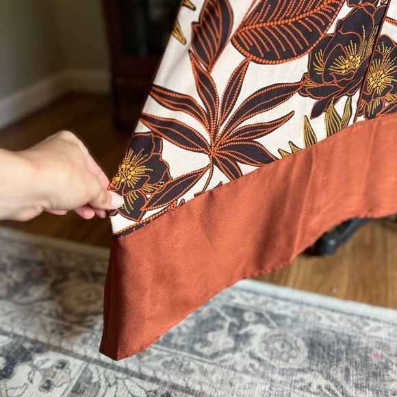 DKNY slip dress size large fall foliage print - Picture 4 of 7